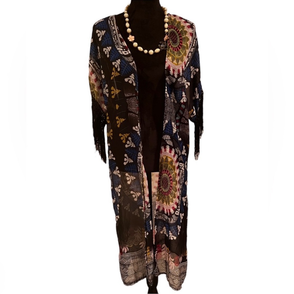 Bohemian Southwest Colorful Kimono Wrap